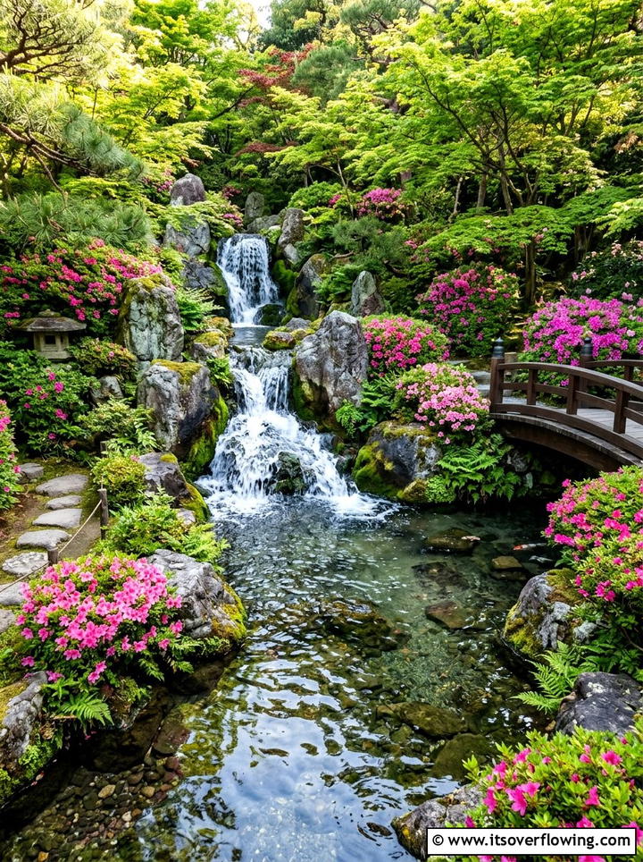 Japanese Waterfall Garden - 25 backyard ideas with japanese garden