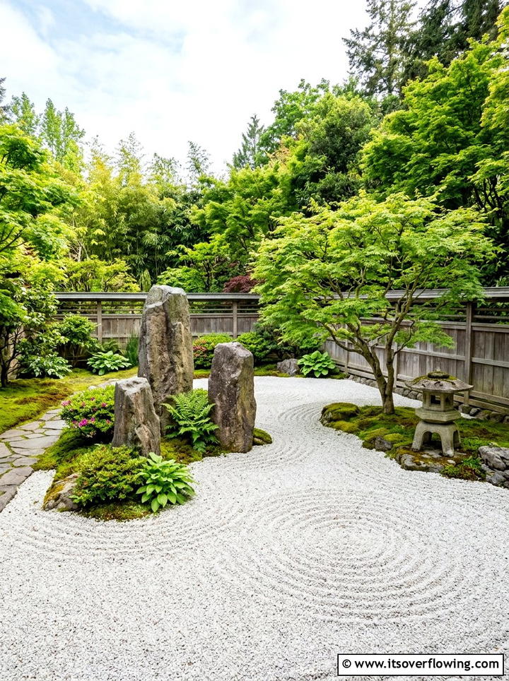 Japanese Zen Garden - 25 backyard ideas for large yards