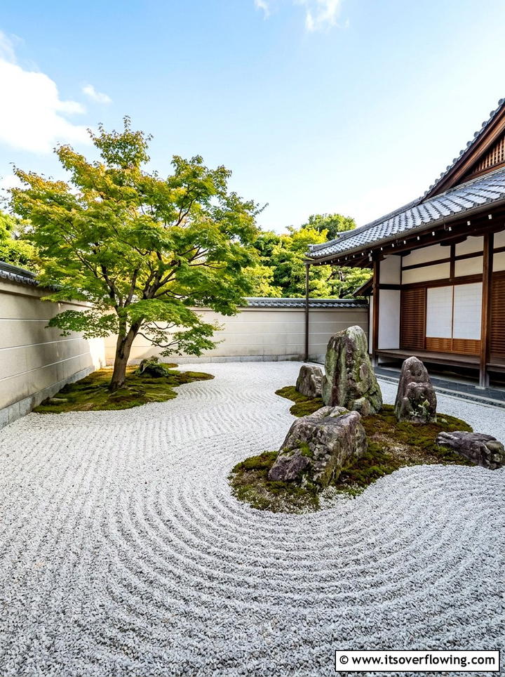Japanese Zen Rock Garden - 25 garden design ideas for contemporary courtyards
