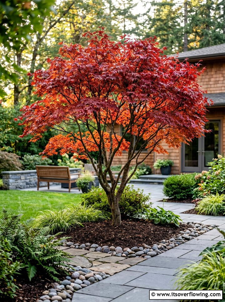 Japanese maple trees - 25 creative garden ideas for fall color