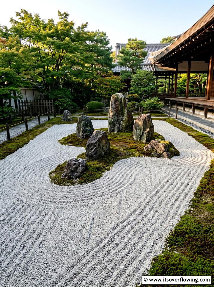 Japanese rock garden - 25 small garden ideas with zen style
