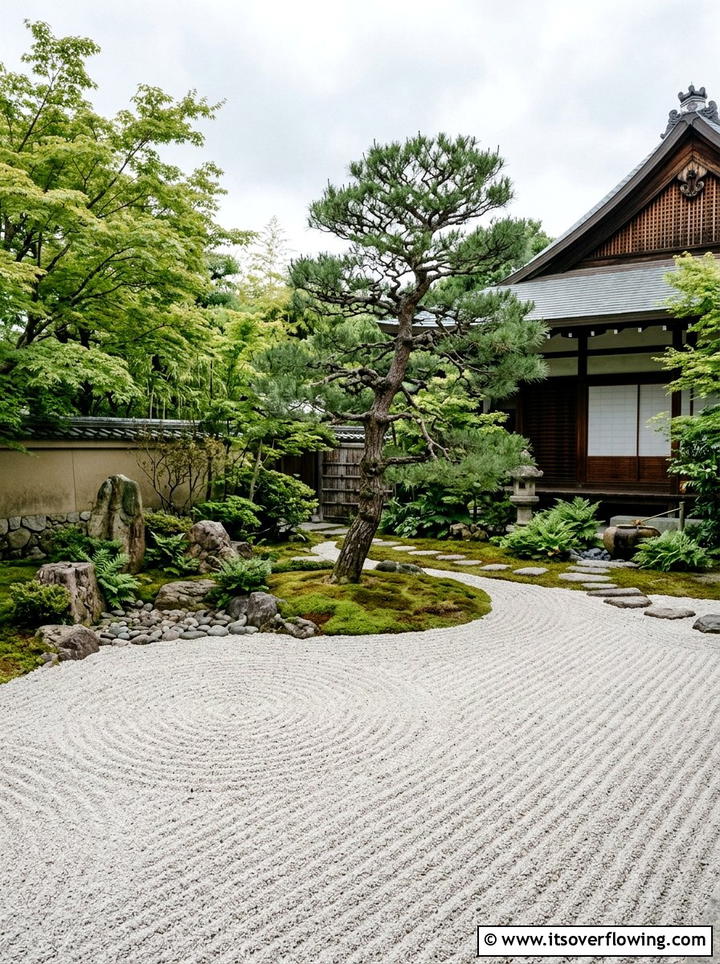 Japanese zen garden - 25 small garden ideas for patio