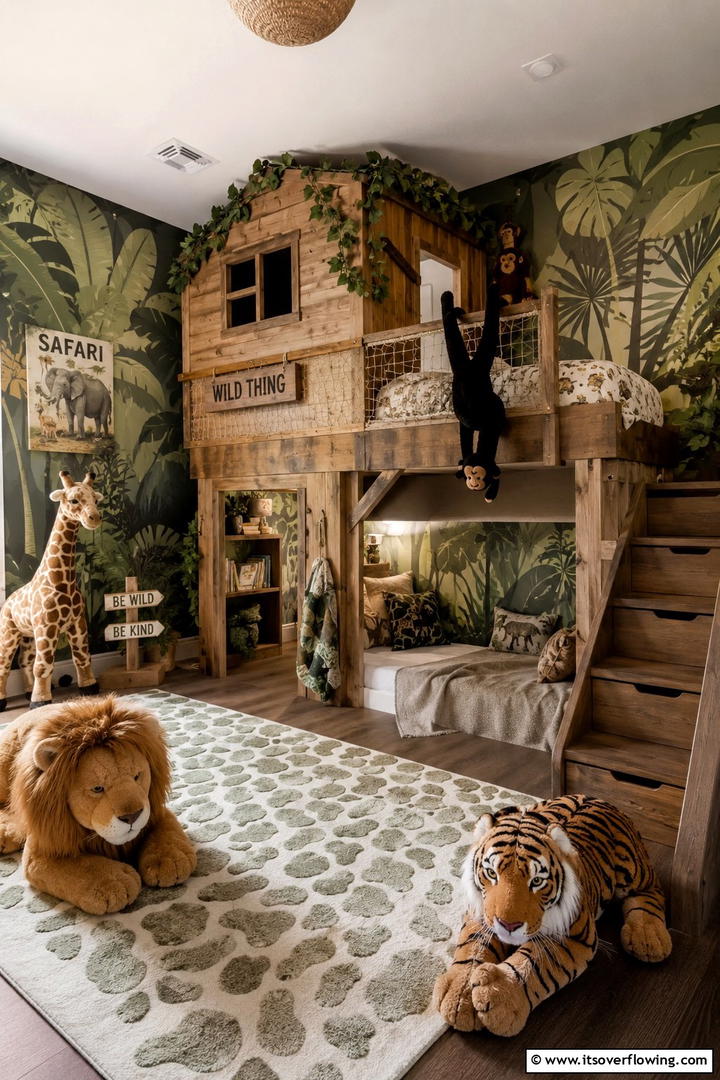 Jungle Safari - 25 Boys Room Paint Ideas for Fun and Creativity
