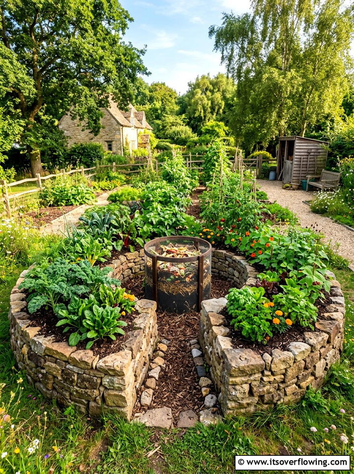 Keyhole Vegetable Garden - 25 garden ideas with vegetables