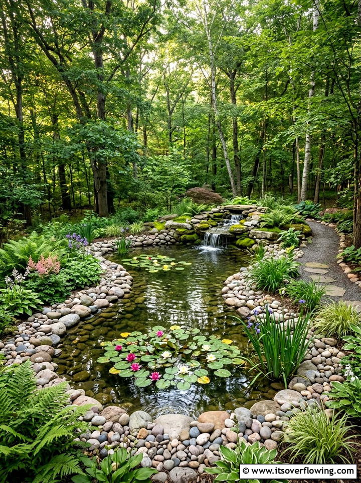 Kidney shaped pond - 25 garden design ideas with curves