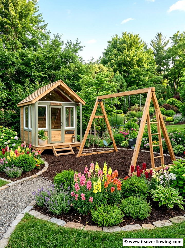 Kids Garden Play Area - 25 garden ideas for family gatherings