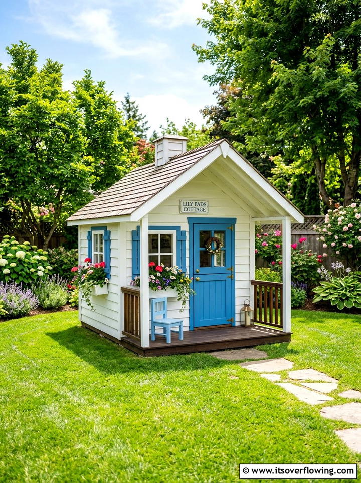 Kids play house - 25 garden design ideas with outdoor rooms