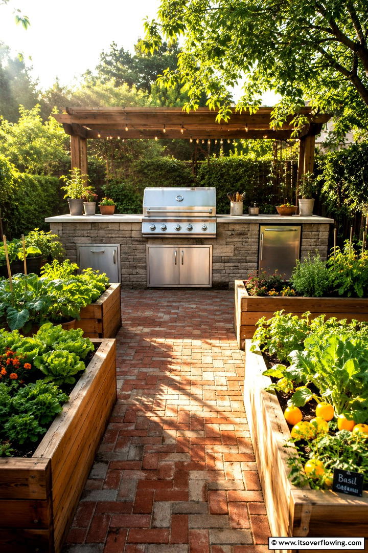 Kitchen Garden Oasis - 30 Rustic Outdoor Kitchen Ideas for Al Fresco Dining