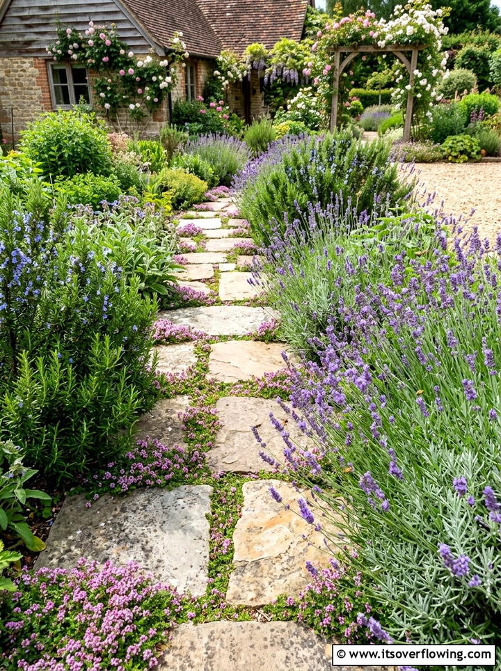 Kitchen Garden Walkway - 25 backyard ideas with herb garden