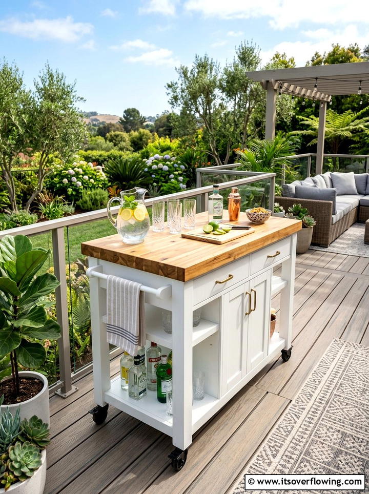 Kitchen Island Patio - 25 backyard ideas with old furniture
