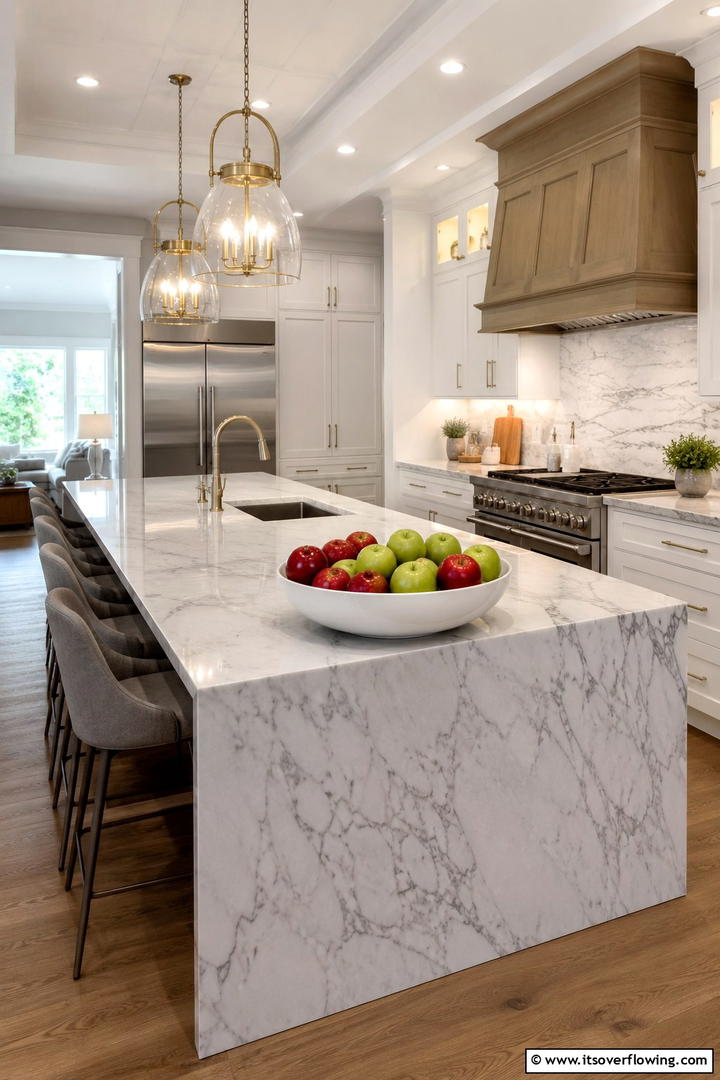 Kitchen Island Styling - 50 Minimalist Fall Decor Ideas to Upgrade Spaces Now