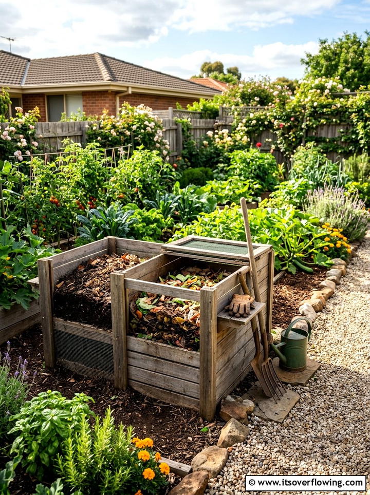 Kitchen Scrap Compost - 25 cheap garden ideas with composting