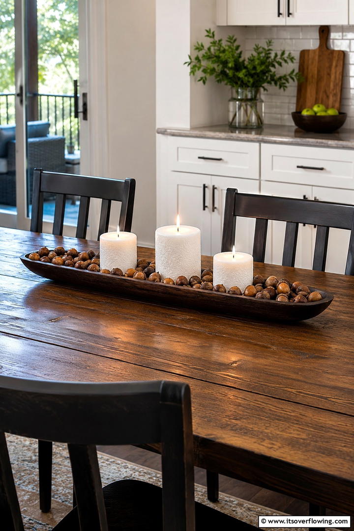 Kitchen Table Centerpiece - 50 Minimalist Fall Decor Ideas to Upgrade Spaces Now