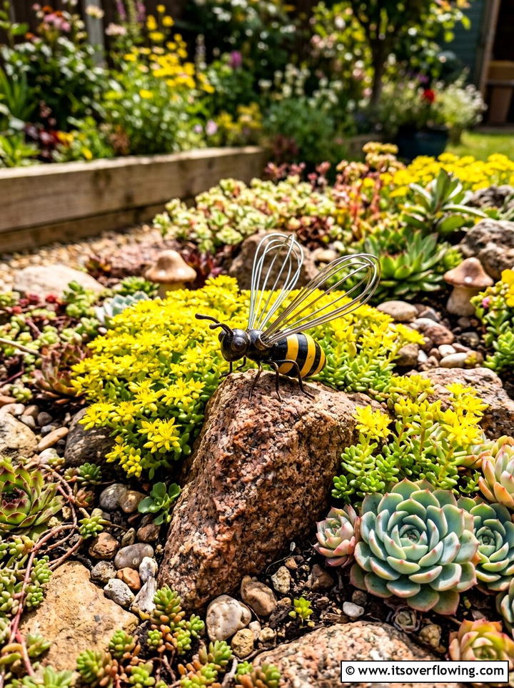 Kitchen Whisk Garden Bug - 25 recycled garden ideas with recycled metal art