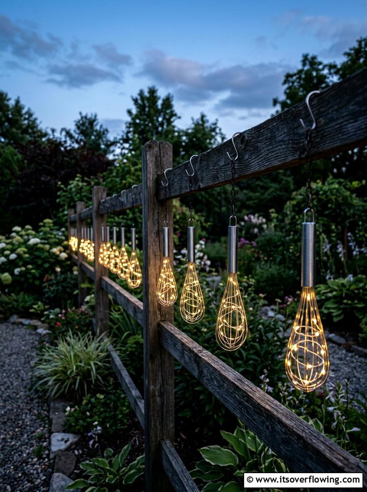 Kitchen Whisk Lantern - 25 reusing old things ideas for fence decor