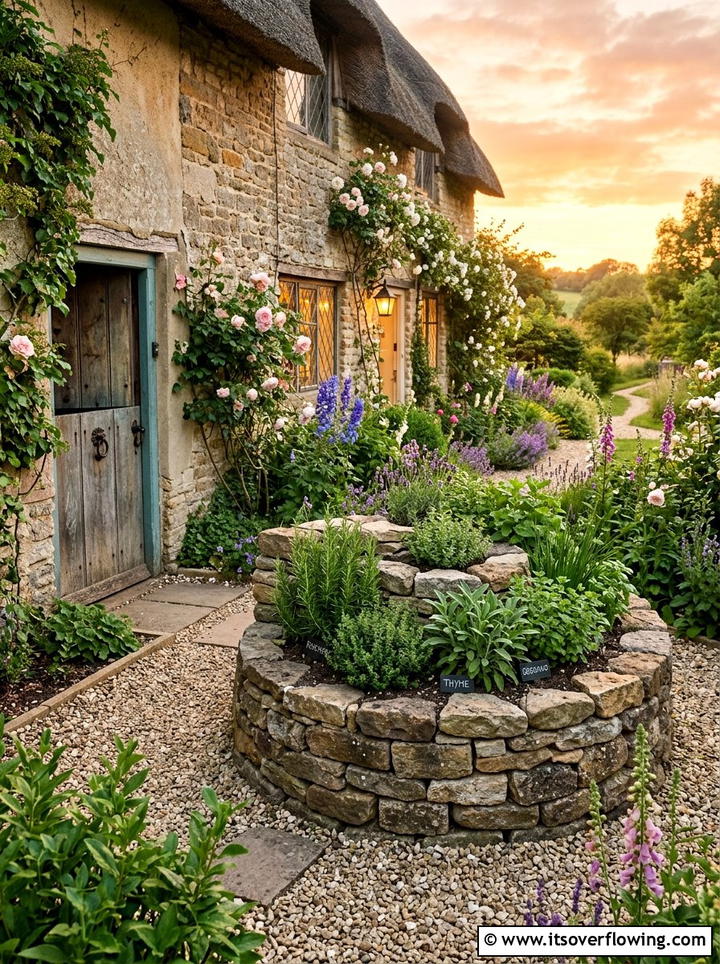 Kitchen garden herb spiral - 25 garden ideas with herb spirals