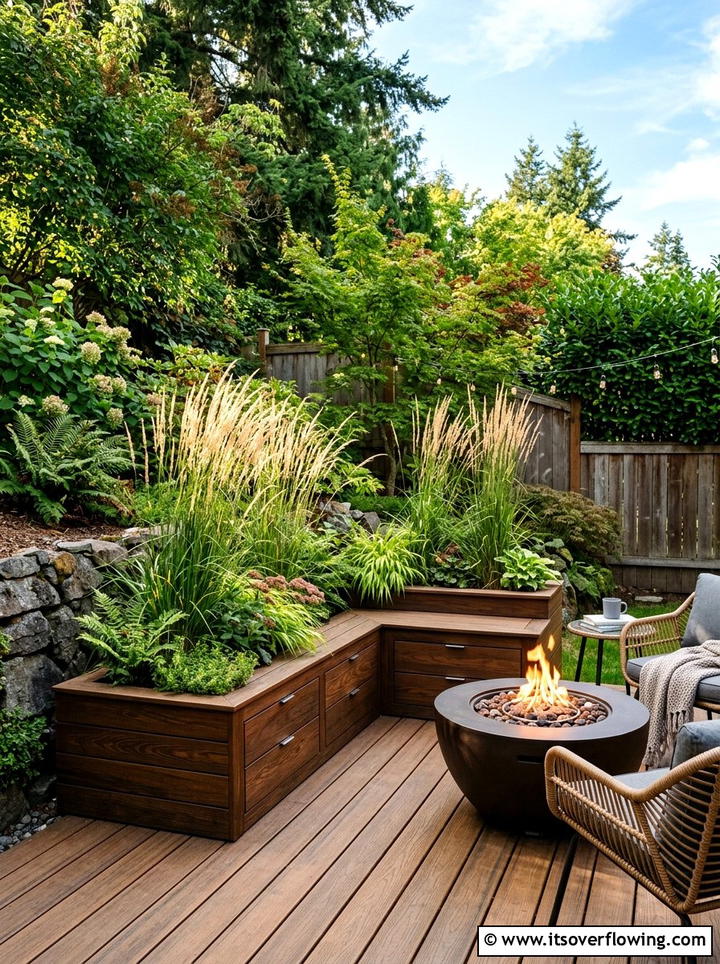 L Shaped Corner Drawer Planter - 25 recycled garden ideas with old drawers