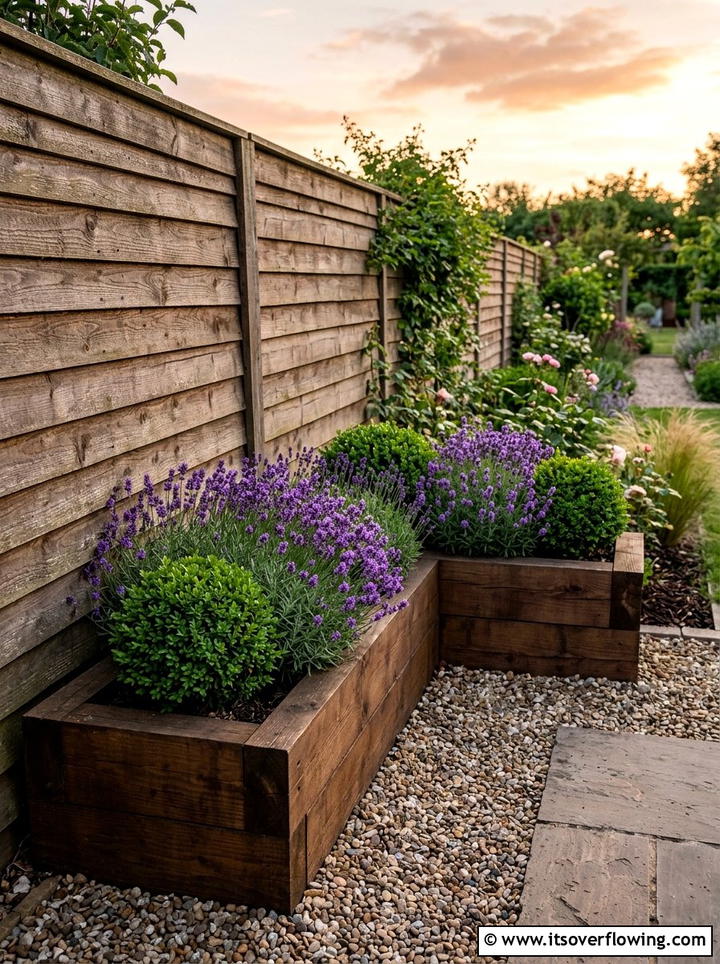 L shaped corner planters - 25 backyard ideas with raised planter boxes