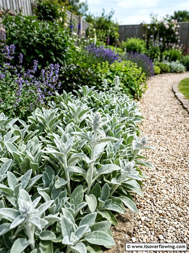 Lambs Ear Texture - 25 backyard ideas with ground cover plants