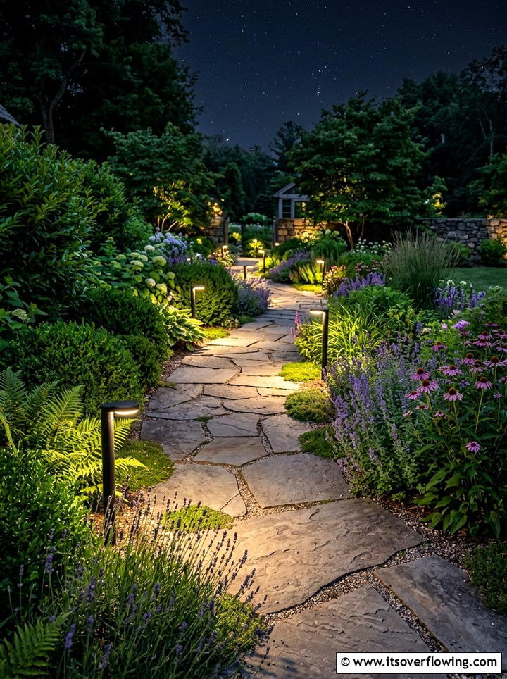 Landscape Path Lighting - 25 garden decor ideas for cozy evenings