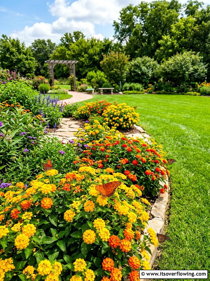Lantana butterfly garden - 25 creative garden ideas with hummingbird plants