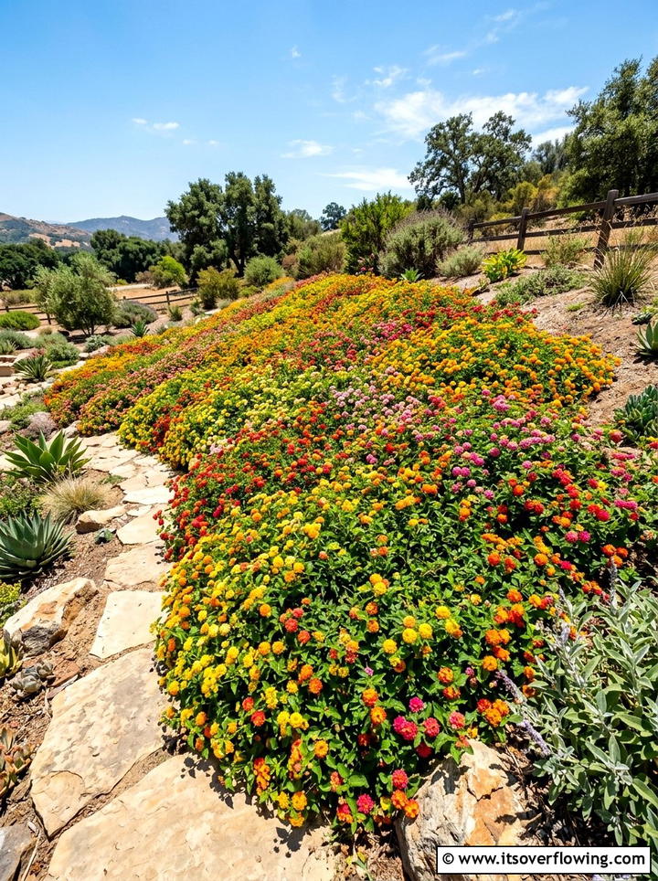 Lantana flower bed - 25 garden ideas for butterflies