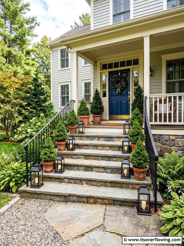 Lantern On Porch Steps - 25 front porch ideas with lanterns