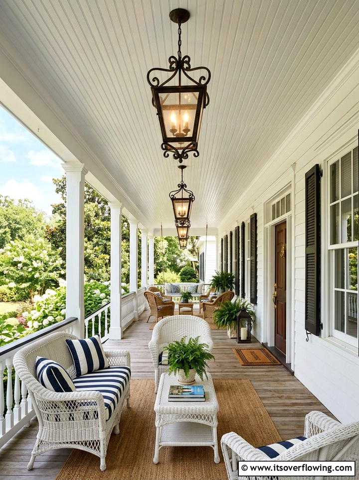 Lanterns Hanging From Porch Ceiling - 25 backyard decorating ideas with lanterns