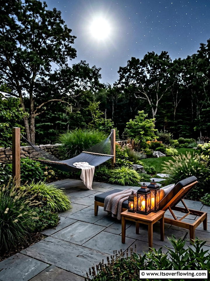 Lanterns Next To Lounge Chair - 25 backyard decorating ideas with lanterns