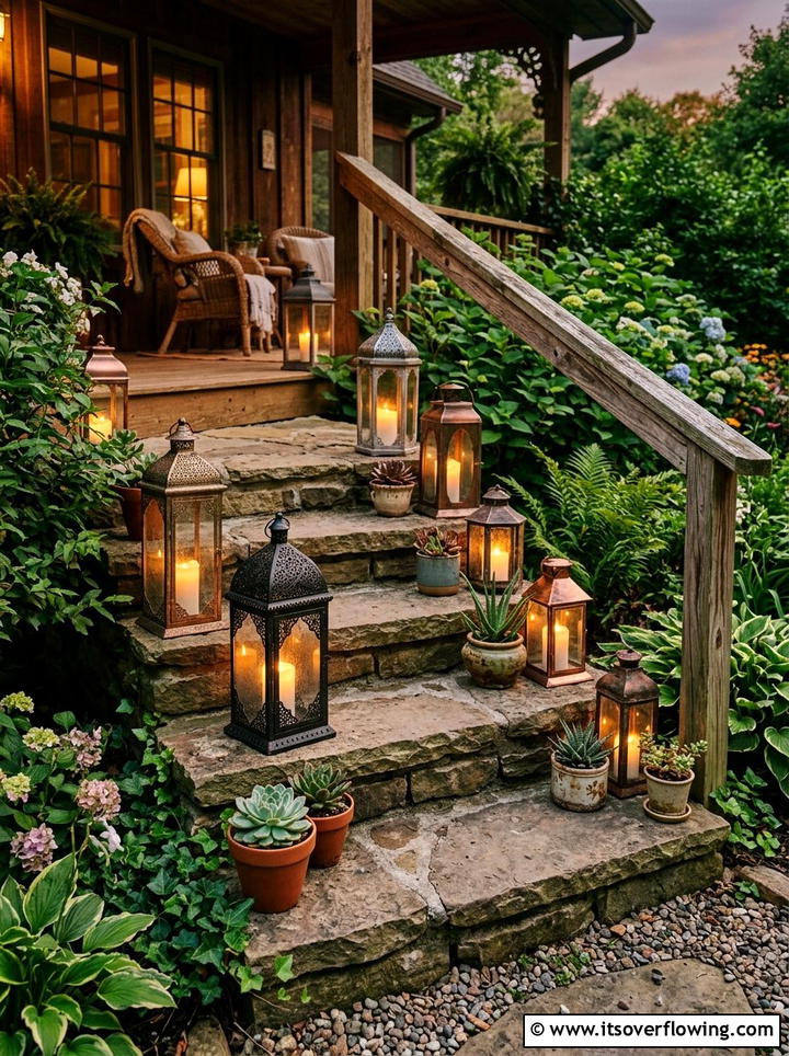 Lanterns On Porch Steps - 25 front porch decor ideas with lanterns