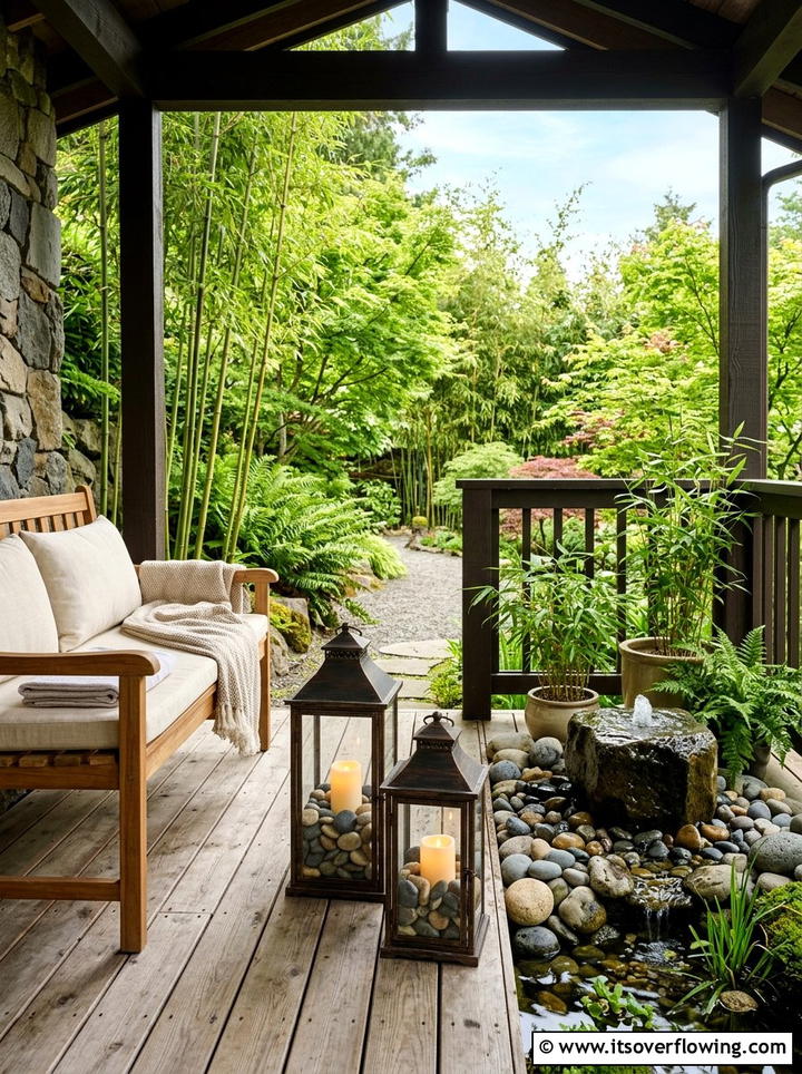 Lanterns With Stone Fillers - 25 front porch decor ideas with lantern clusters