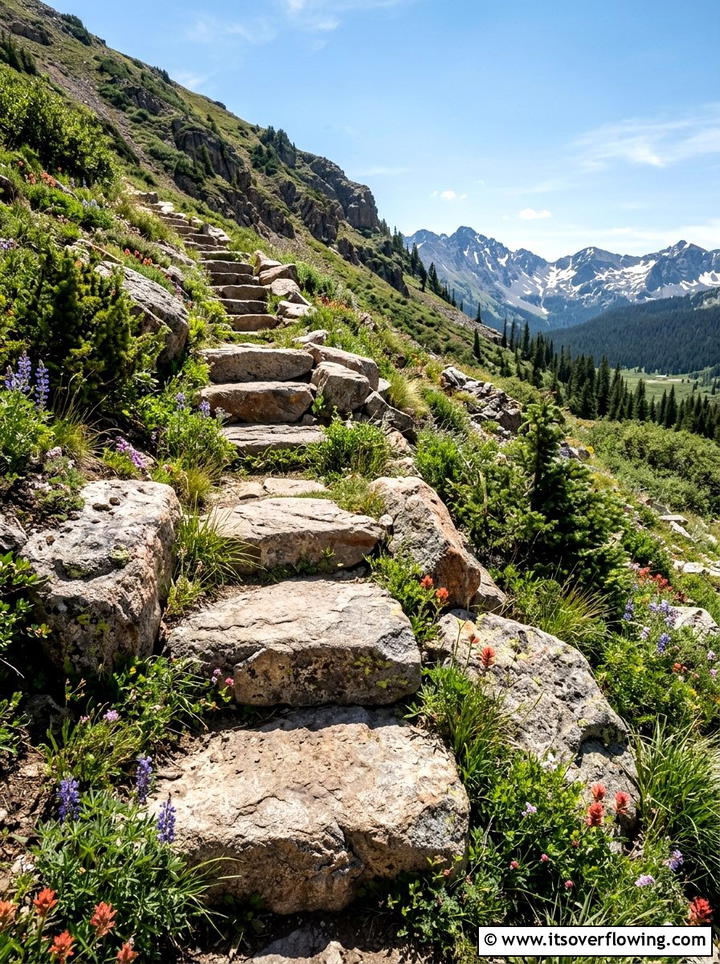 Large Boulder Landscape Steps - 25 backyard ideas with steps