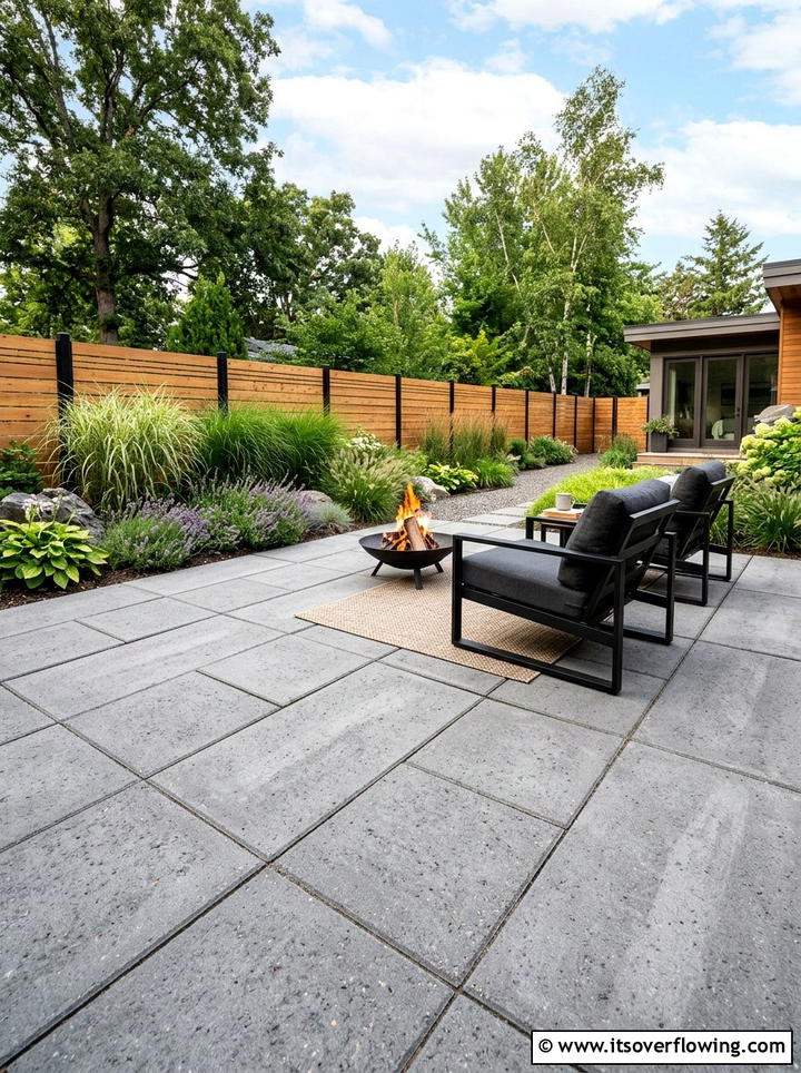 Large Concrete Paver Patio - 25 small garden ideas with pavers