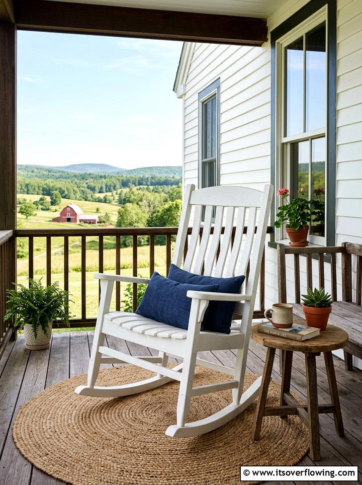 Large Farmhouse Rocking Chair - 25 front porch ideas with farmhouse style