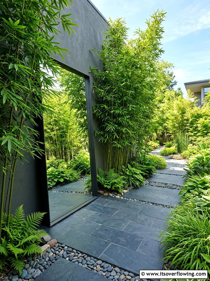 Large Floor Mirror For Backyard - 25 garden decor ideas with mirrors