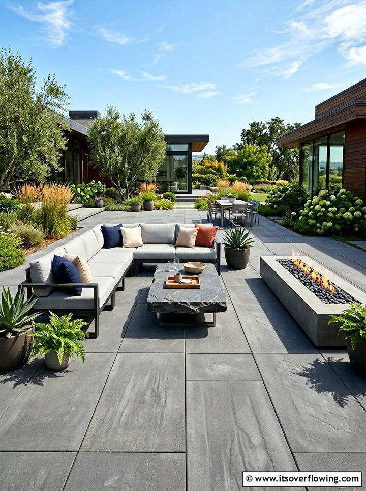 Large Format Paver Patio - 25 garden ideas with pavers