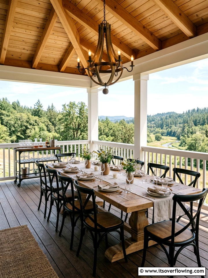 Large Outdoor Dining Area - 25 front porch ideas for large porches