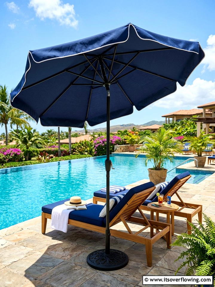 Large Patio Umbrella - 25 garden decor ideas with summer decor