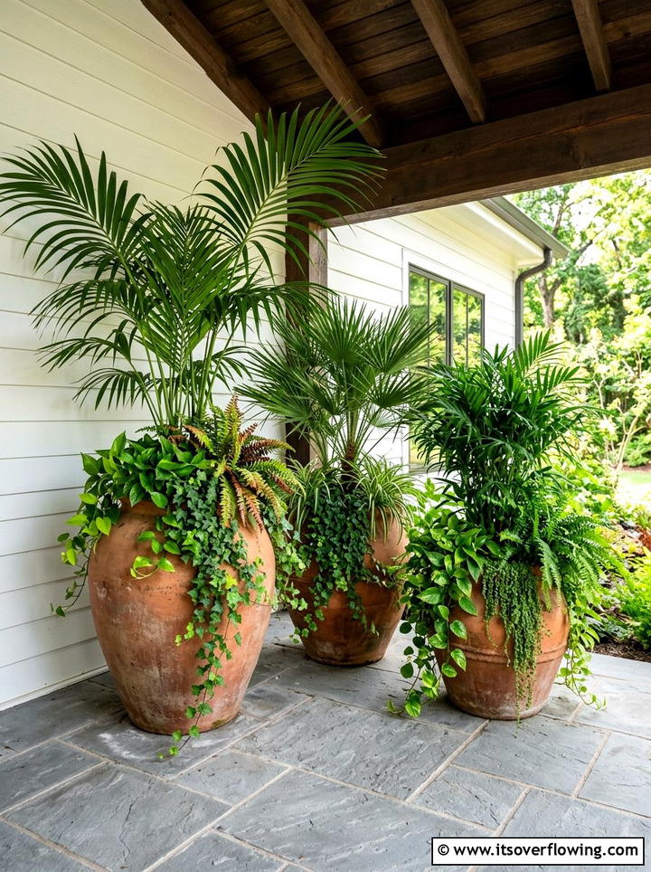 Large Potted Plants - 25 front porch ideas for deep porch