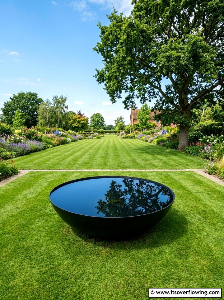 Large Reflection Water Bowl - 25 creative garden ideas with water bowls