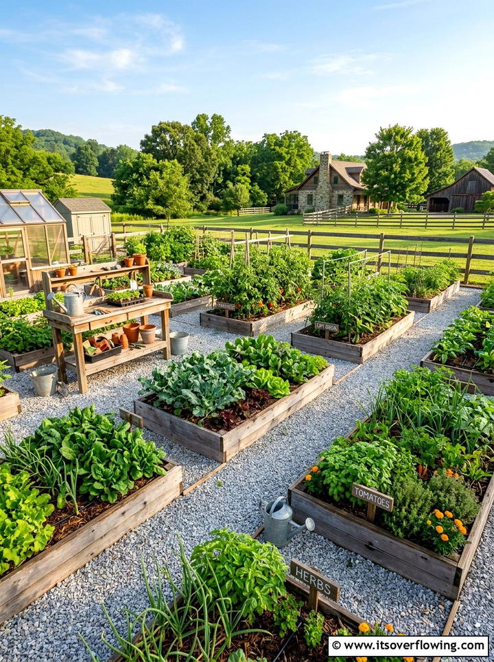 Large Vegetable Garden - 25 garden decor ideas for large gardens