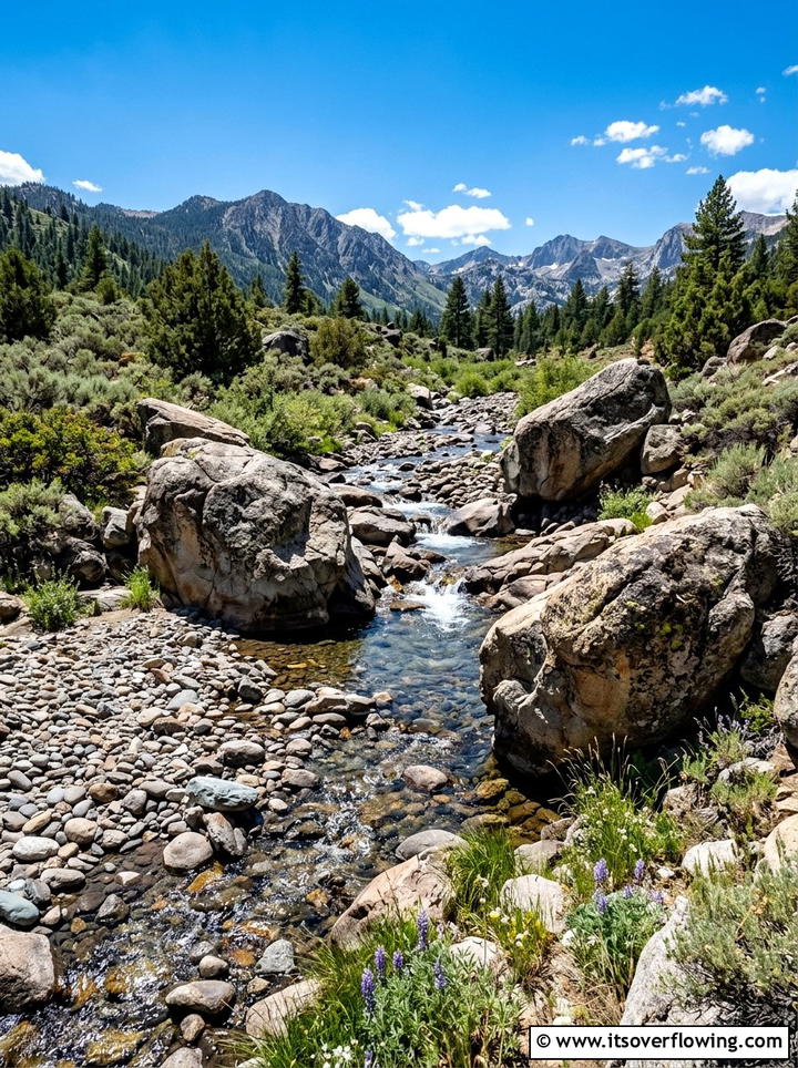 Large boulder accent stream - 25 garden design ideas with dry creek beds
