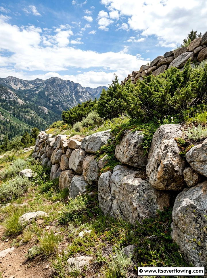 Large boulder wall - 25 garden design ideas with retaining walls