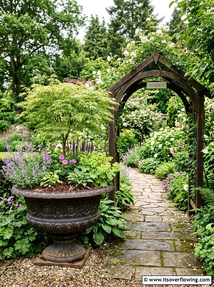 Large garden planter - 25 garden ideas with hypertufa planters