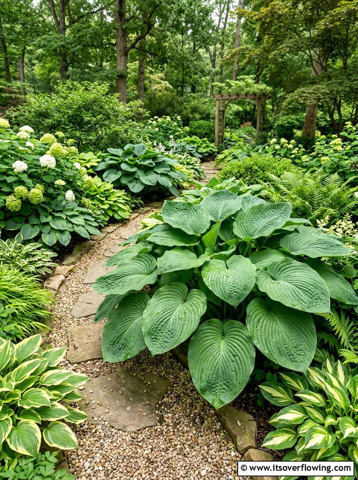 Large leaf hostas - 25 garden ideas with hostas