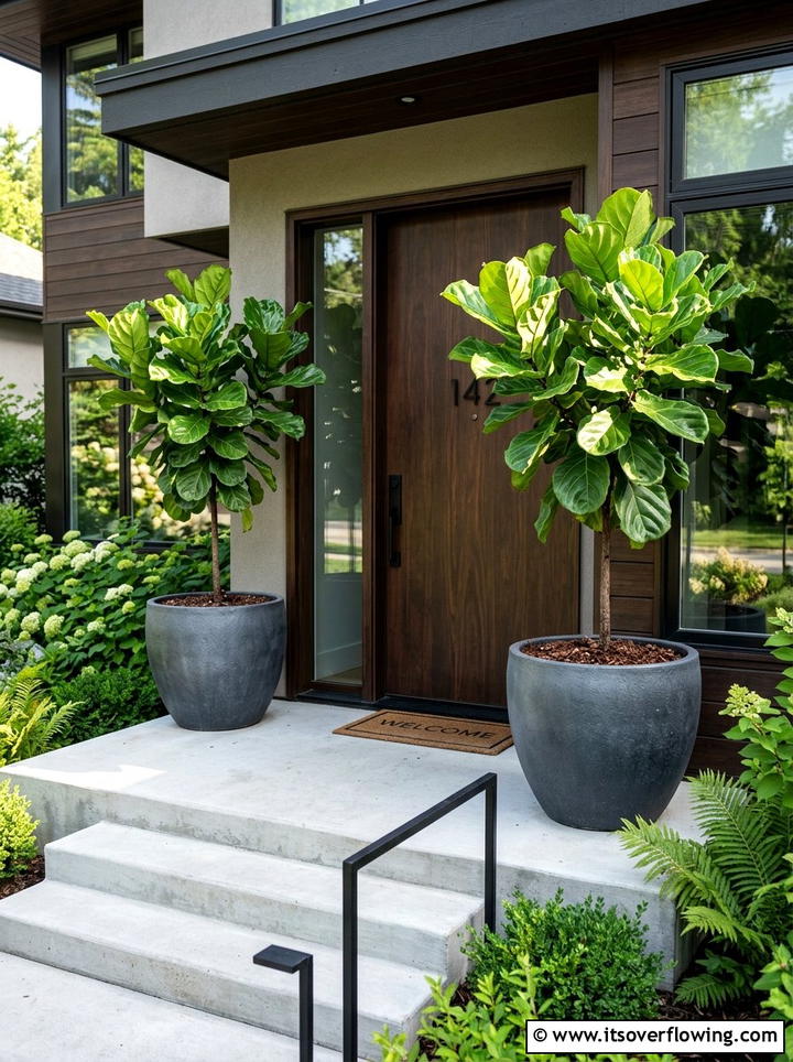 Large potted plants for front porch - 25 front porch decor ideas with greenery