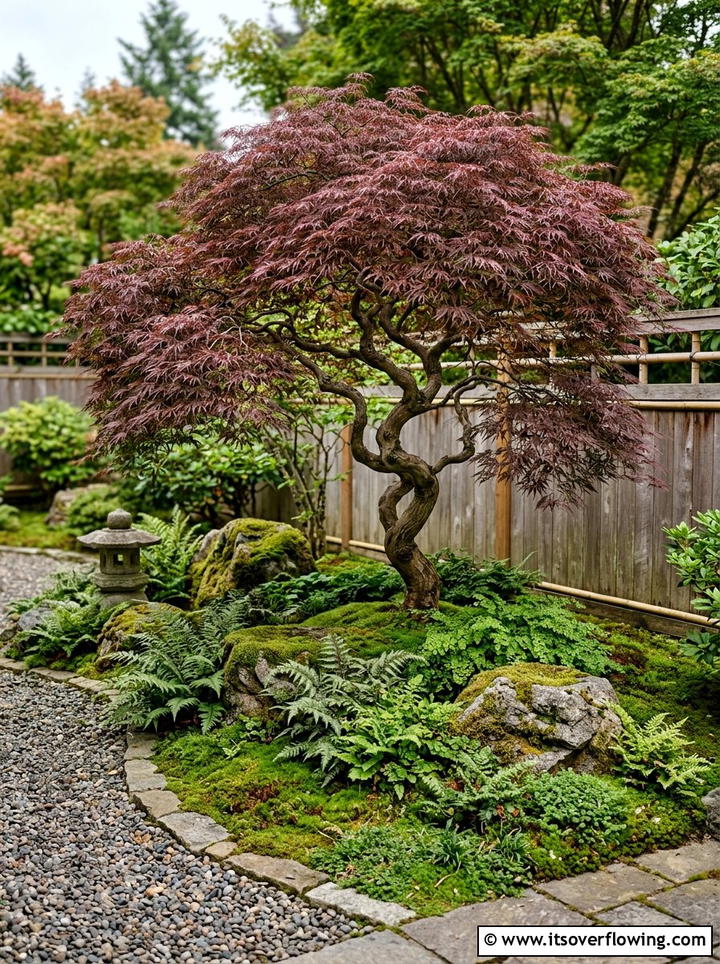 Large specimen tree placement - 25 garden design ideas with asymmetry