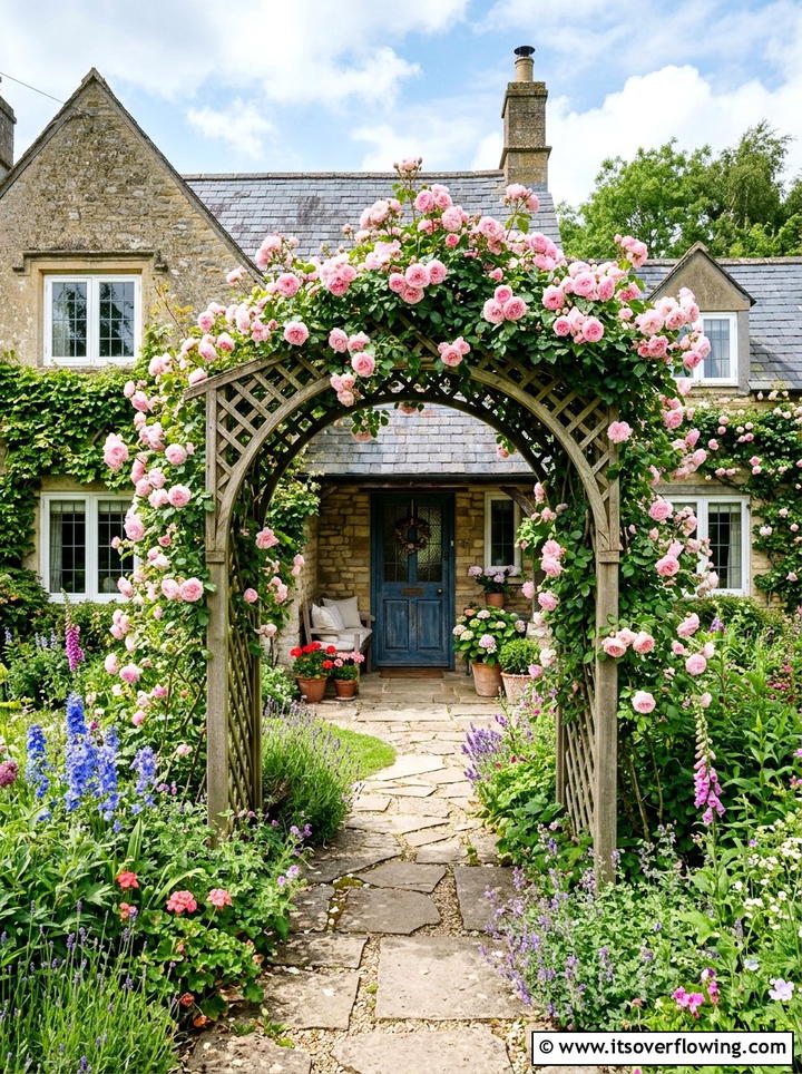 Lattice Archway Porch Entrance - 25 front porch ideas with lattice panels