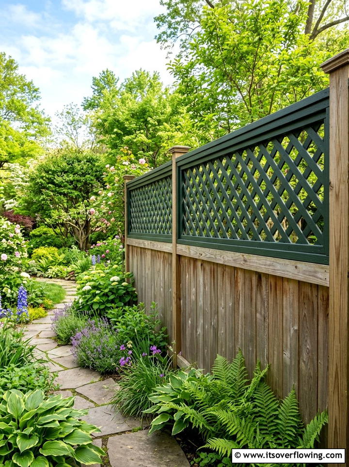 Lattice Fence Panel - 25 garden ideas for privacy