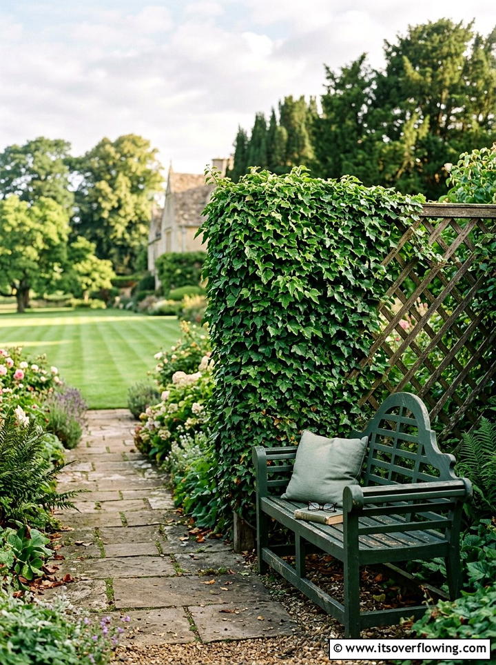Lattice Panel With Ivy - 25 garden design ideas with privacy screens